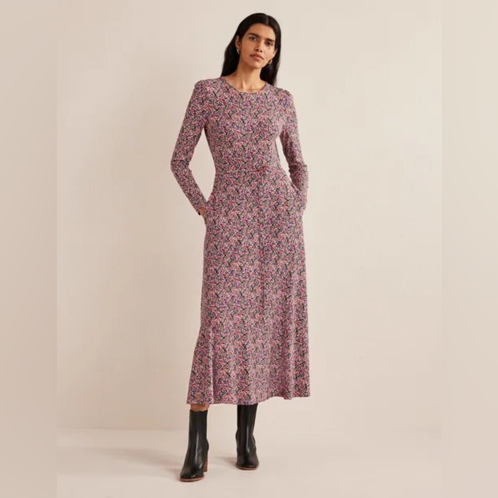 Boden Skirt Detail Jersey Midi Dress 6